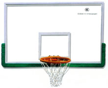角铁包边钢化玻璃篮球板